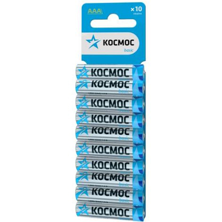 Элемент питания алкалиновый LR03 10хBL КОСМОС KOCLR0310BL RS