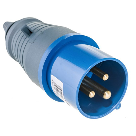 Вилка эл. каб. 16А 2P+PE 16А 220В IP44 ССИ-013 IEK PSR01-016-3 RS
