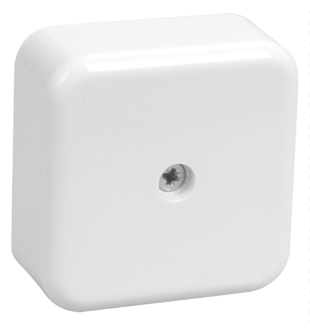 Коробка КМ41206-01 распаячная для о/п 50х50х22 мм белая (4 клеммы 3мм2) IEK ЭЛК