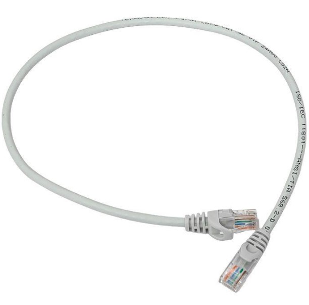 Патч-корд кат.5e неэкранированный UTP оболочка LSZH сер. (0.5м) TeraLINK PRO TRP-5EUTP-LSH-05M-G RS