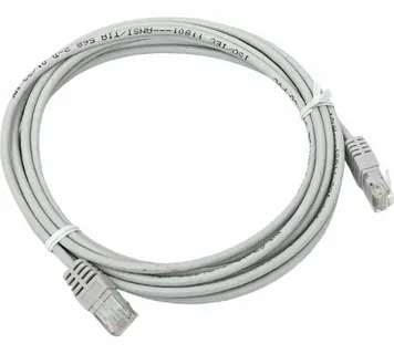 Патч-корд TERACOM PRO Cat.5E неэкран. UTP PVC серый (1,0м)