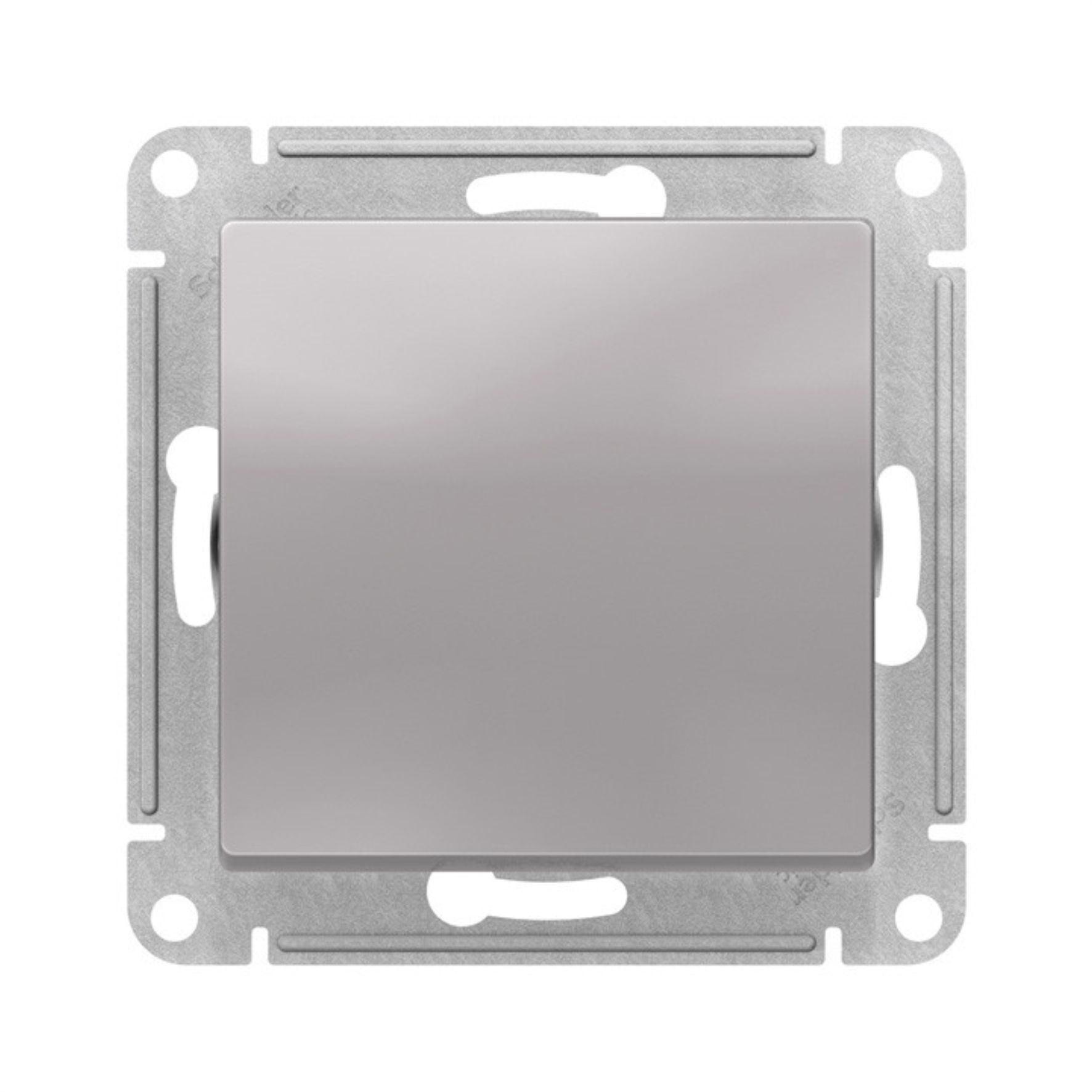 Выключатель 1-кл. СП AtlasDesign 10А IP20 (сх. 1) 10AX механизм алюм. SE ATN000311