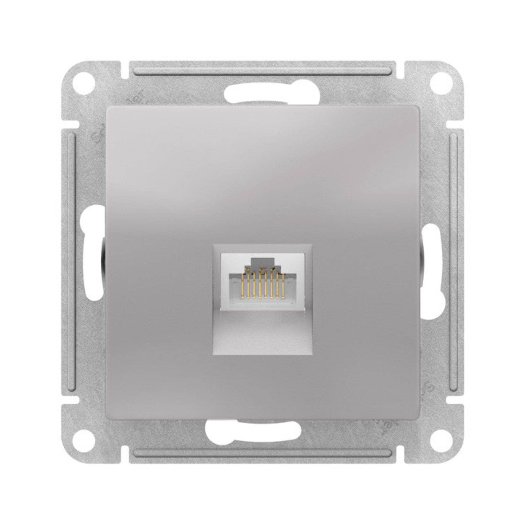 Розетка компьютерная 1-м AtlasDesign RJ45 кат.5E механизм алюм. SE ATN000383
