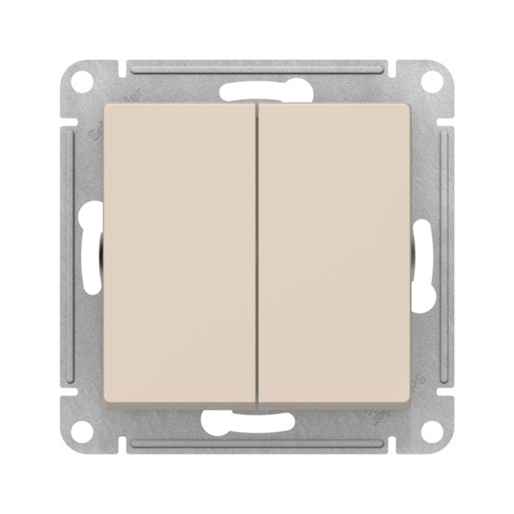 Переключатель проходной 2-кл. СП AtlasDesign 10А IP20 (сх. 6/2) 10AX механизм беж. SE ATN000265