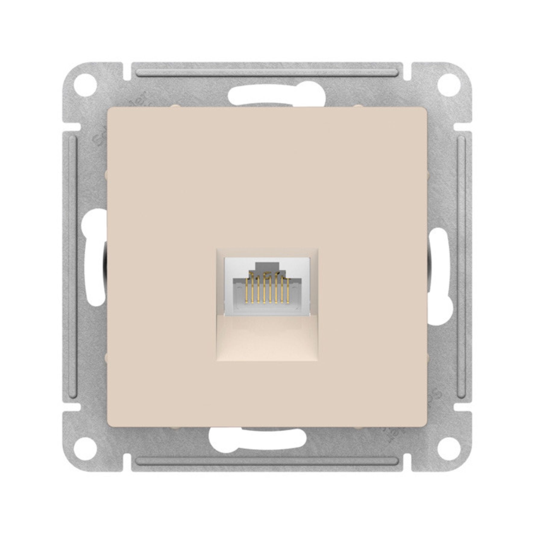 Розетка компьютерная 1-м AtlasDesign RJ45 кат.5E механизм беж. SE ATN000283