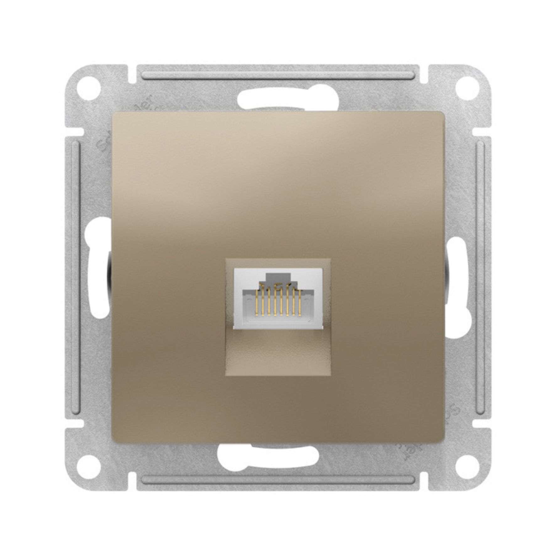 Розетка компьютерная AtlasDesign RJ45 кат.5E механизм шампань SE ATN000583