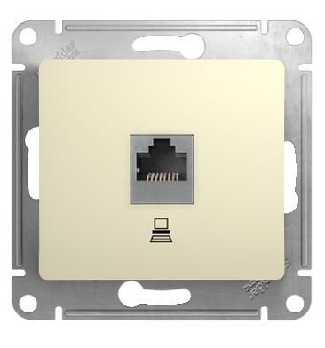 Механизм розетки компьютерной RJ45 1-м СП Glossa беж. SchE GSL000281K RS