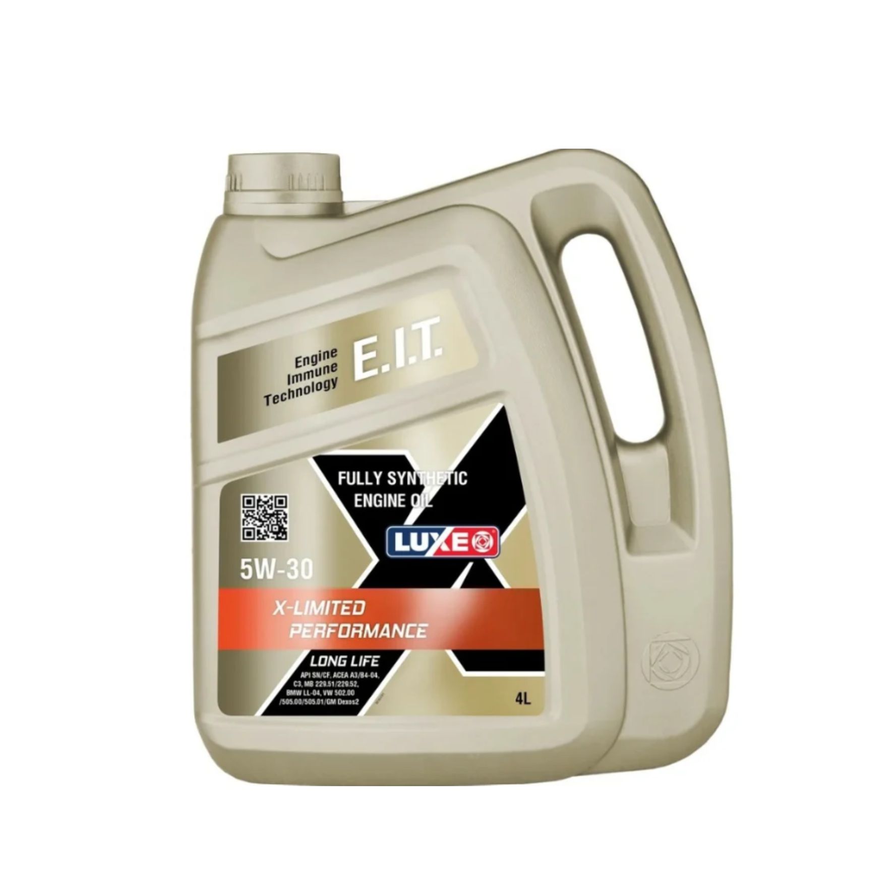 Масло моторное 5W-30, 4л (синтетика), Luxe X-Limited Performance LL C3 (бензин, дизель)