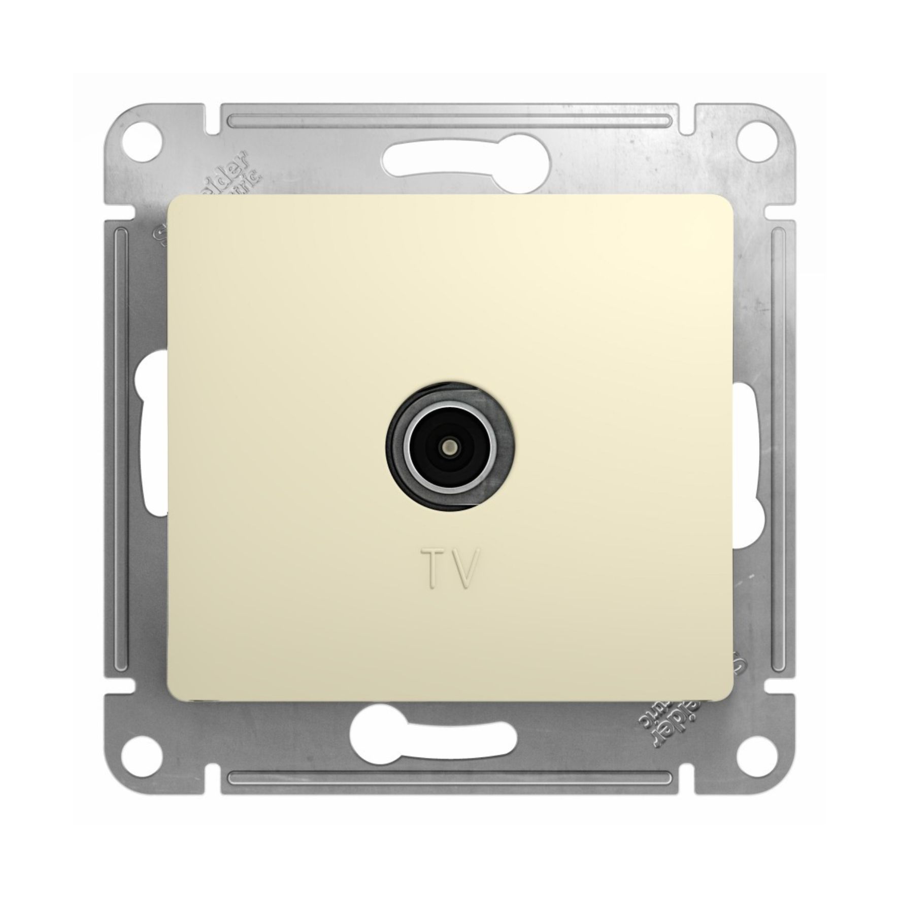 Механизм розетки TV коннектор 1-м СП Glossa 1DB беж. SchE GSL000293