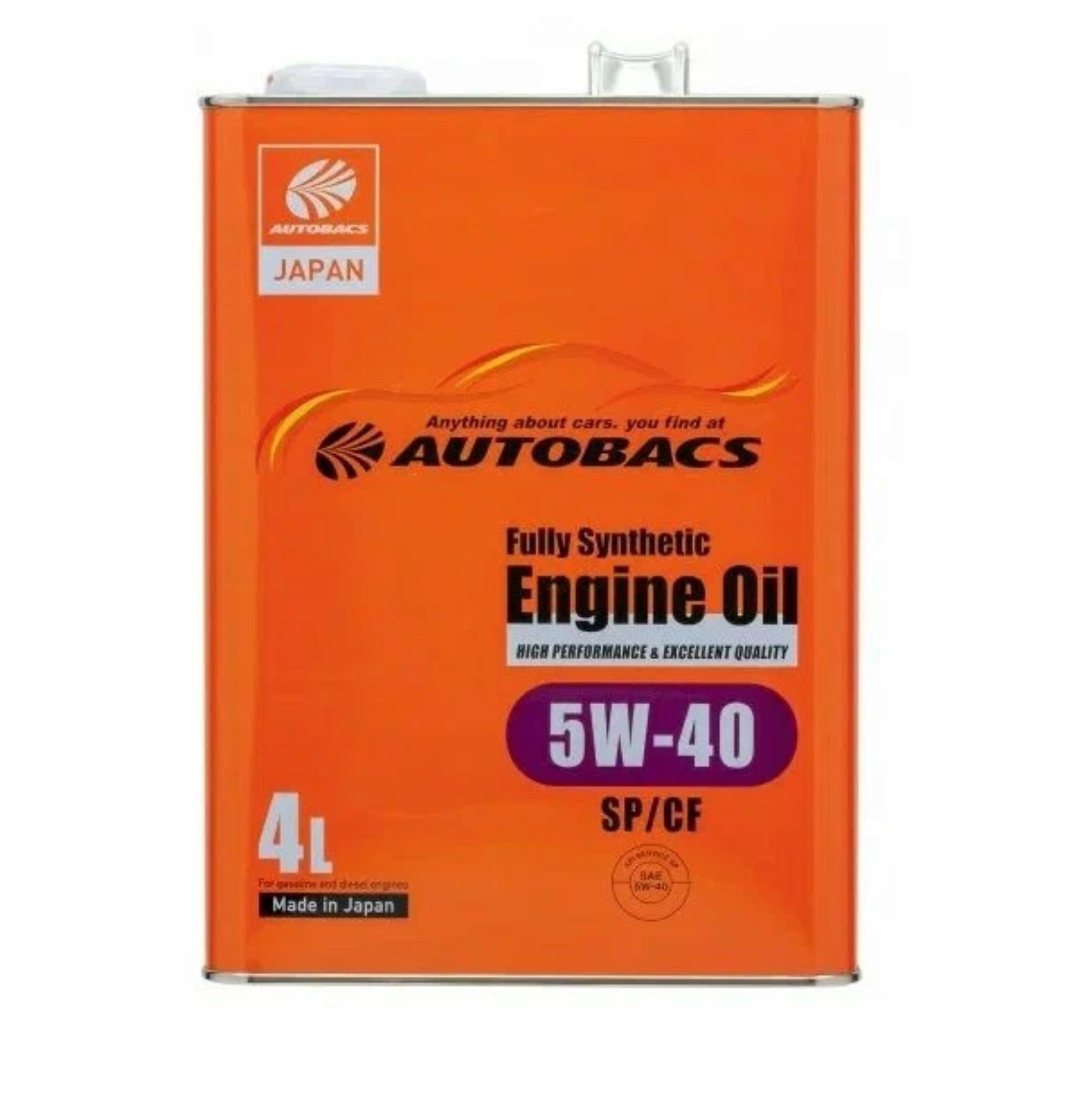 Масло моторное 5W-40, 4 л (синтетика) Autobacs (бенз)