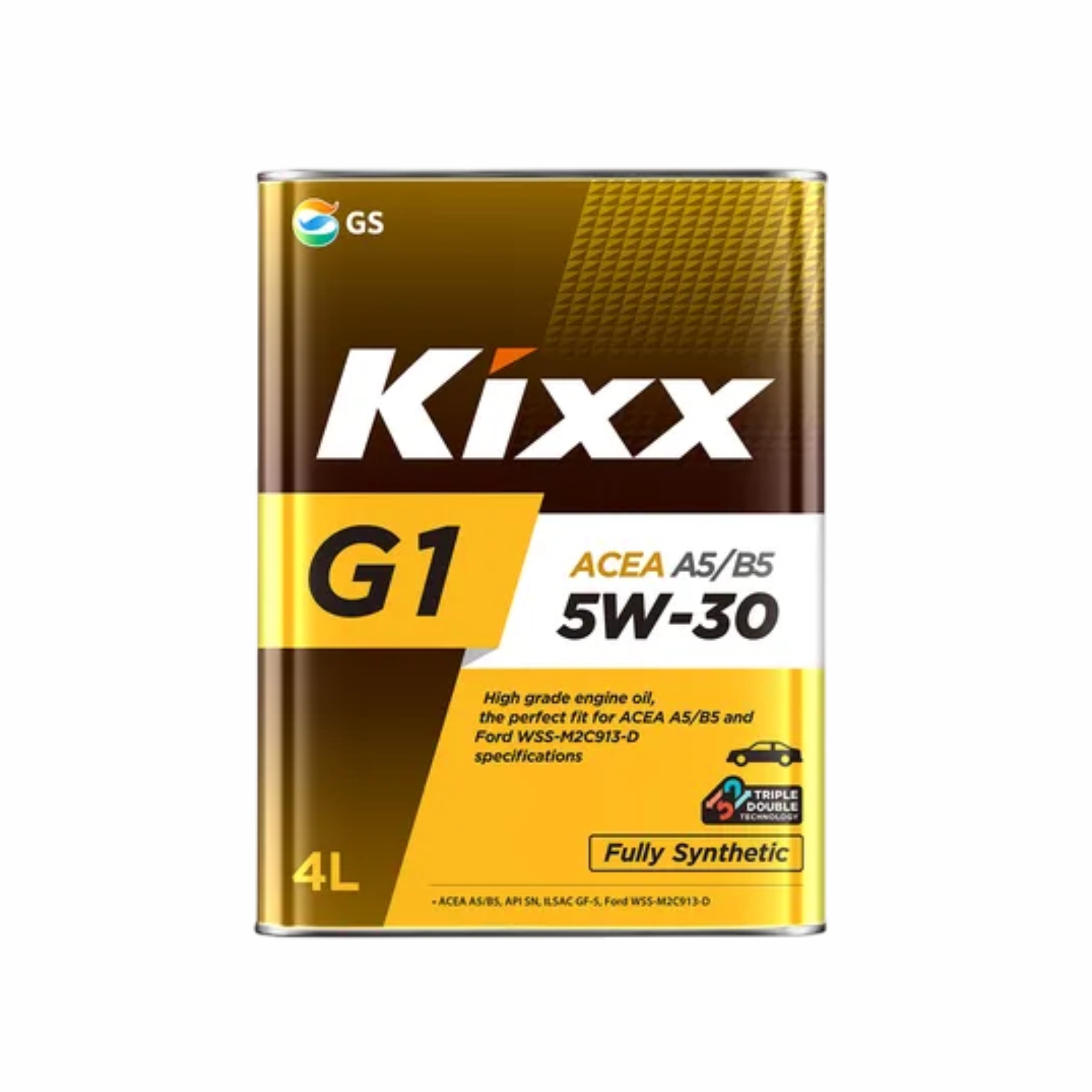Масло моторное 5W-30, 4л (синтетика), Kixx G1 A5/B5 (бензин\дизель)