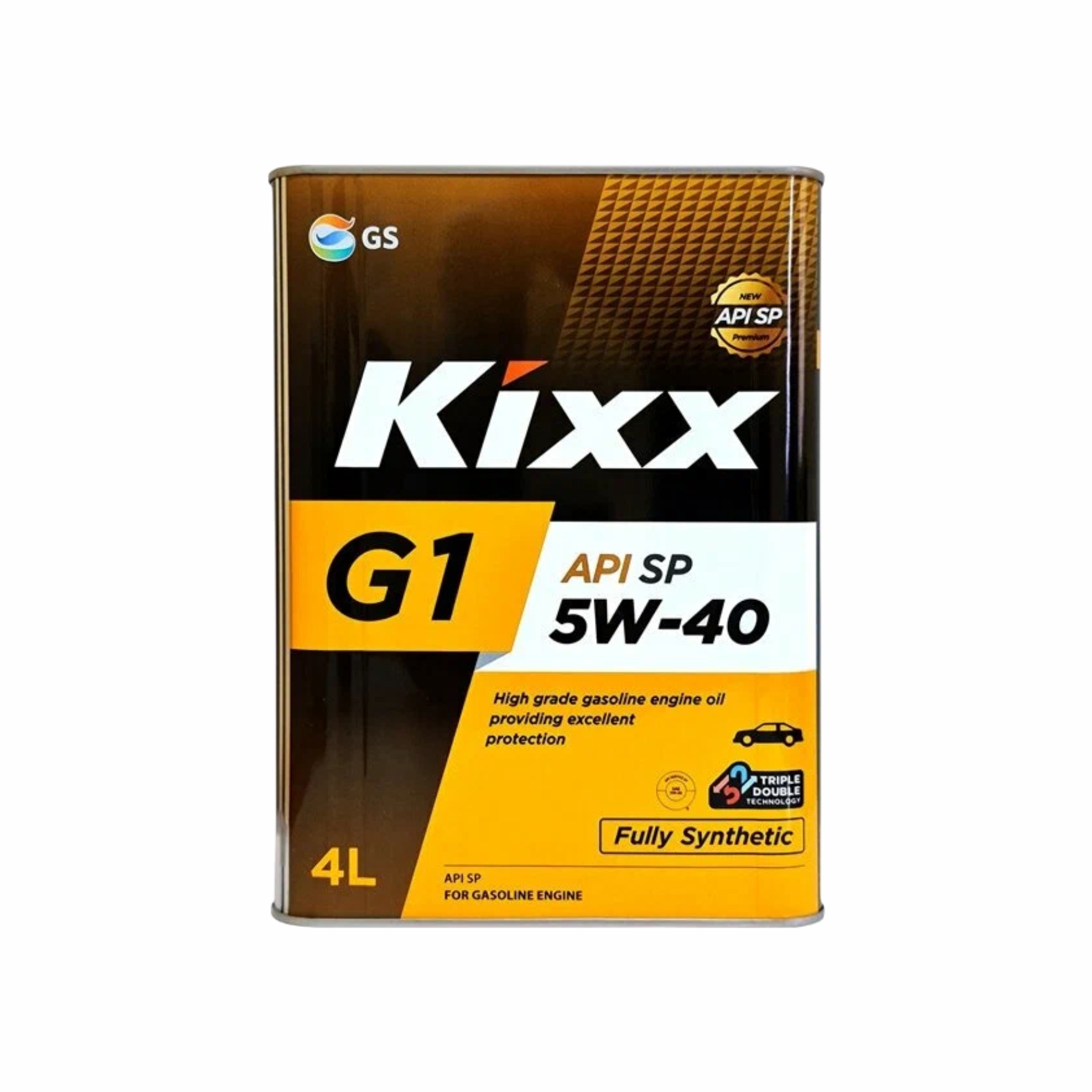 Масло моторное 5W-40, 4л (синтетика), Kixx Gx7 (G1) AP/SP (бензин)
