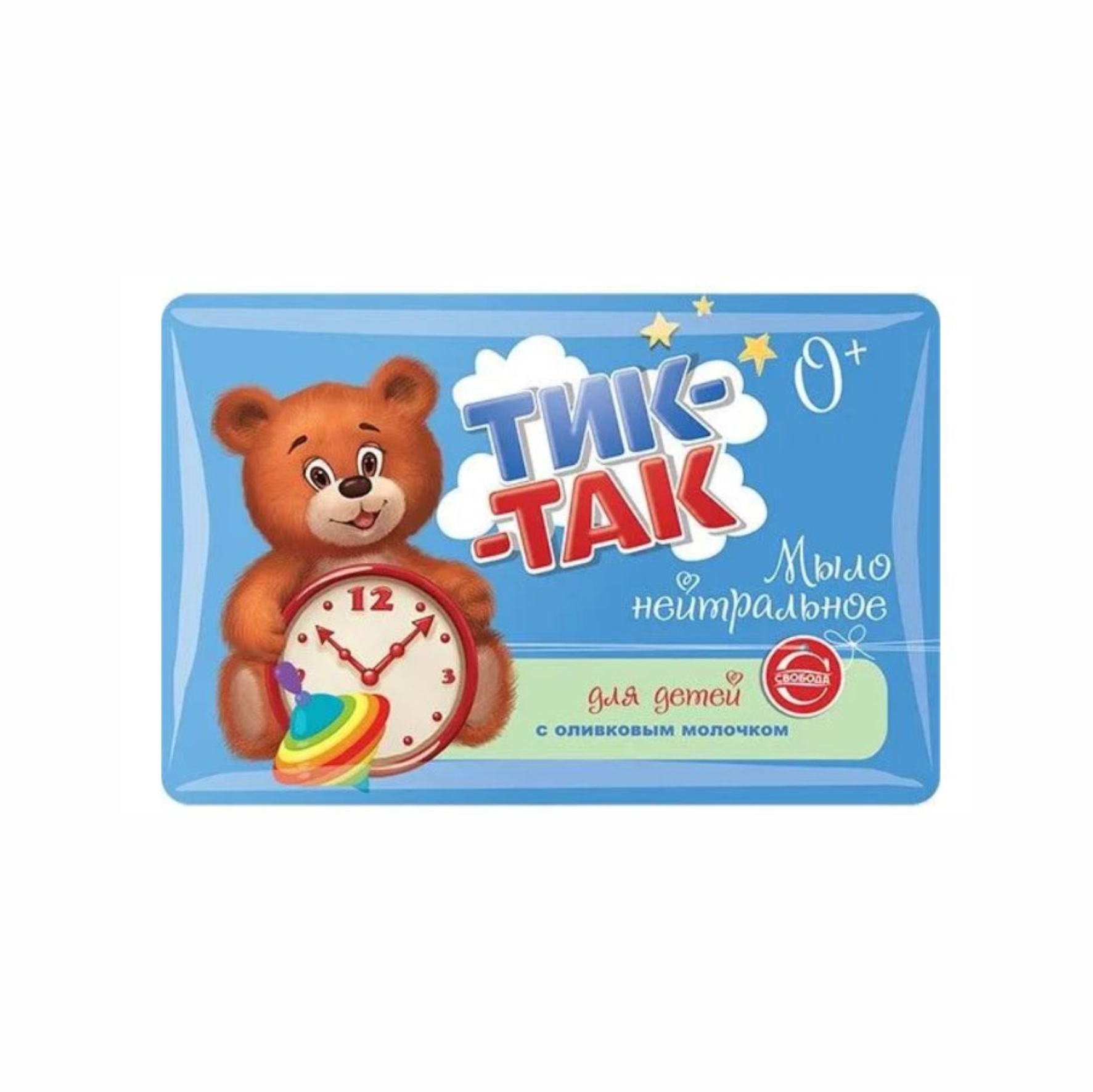 Мыло туалетное Свобода "Тик-так" с миндальным молочком 90г