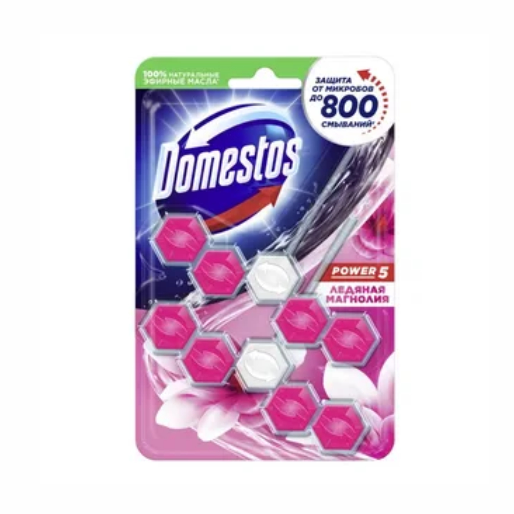 Блок для унитаза Domestos Power 5 (в ассортименте) 2шт.
