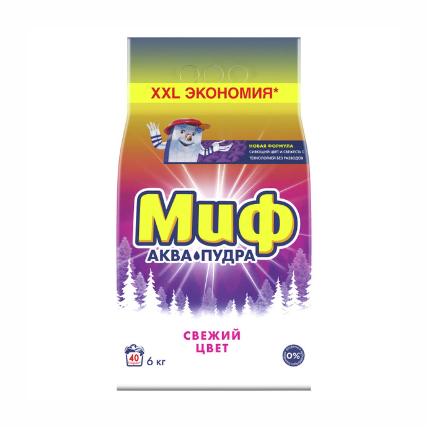 Стиральный порошок Миф Свежий цвет (автомат) 6кг