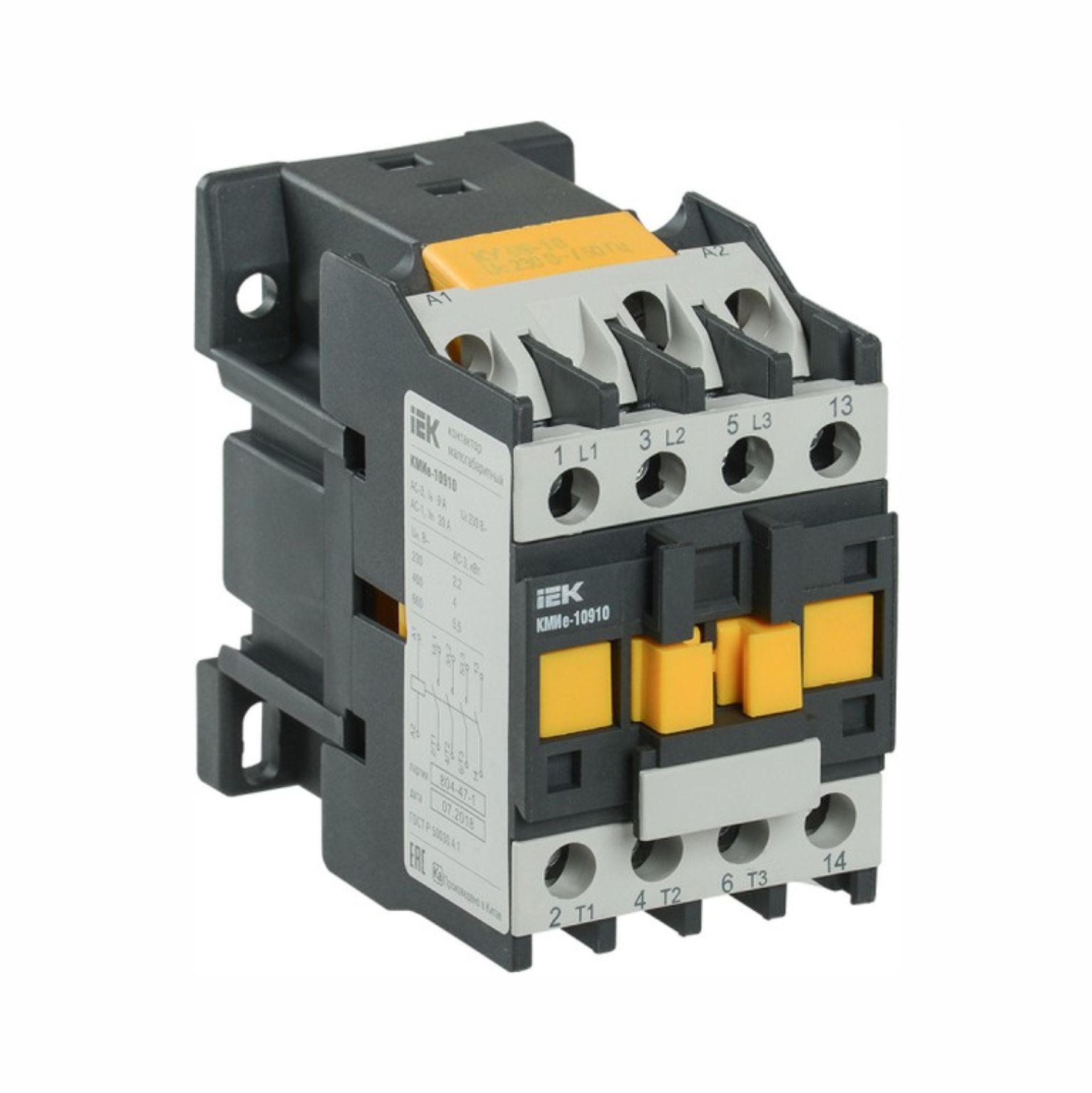 Контактор КМИ-10910 9А 230В/АС3 1NO IEK