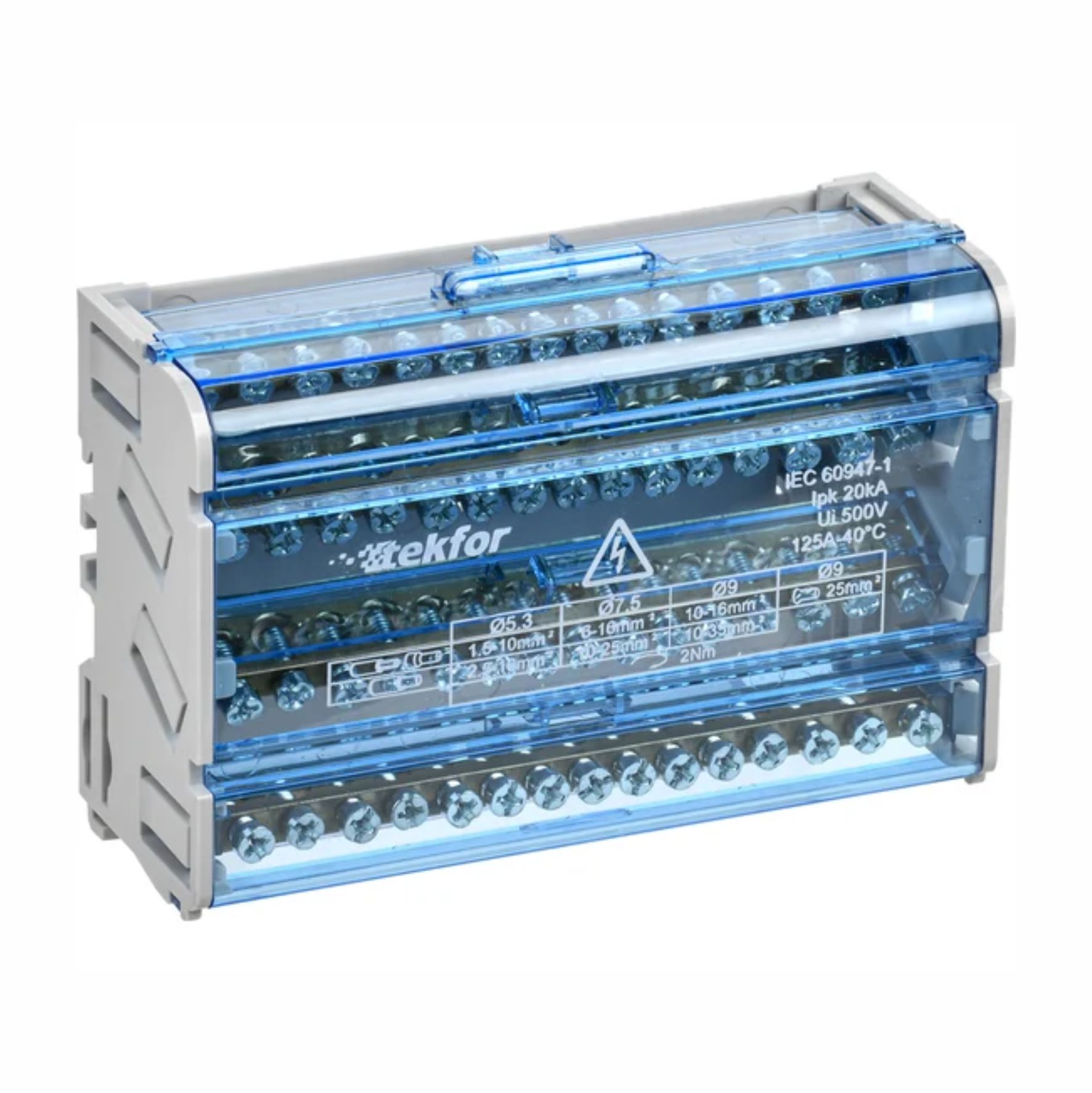 Шины на DIN-рейку (кросс-модуль) ШНК 4х15 3L+PEN IEK