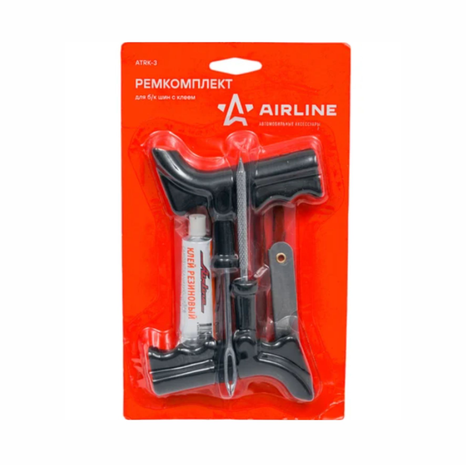 Ремкомплект для б/к шин с клеем-активатором Airline (арт. ATRK-3)