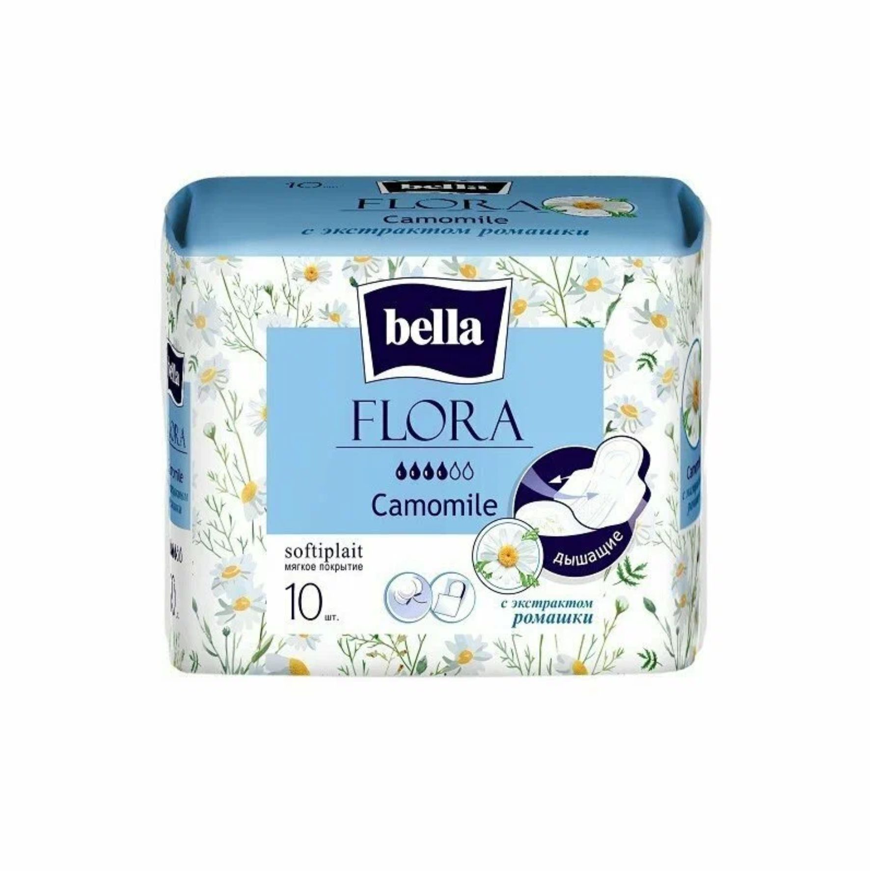 Прокладки Bella Flora "Ромашка" 10шт. 10-099