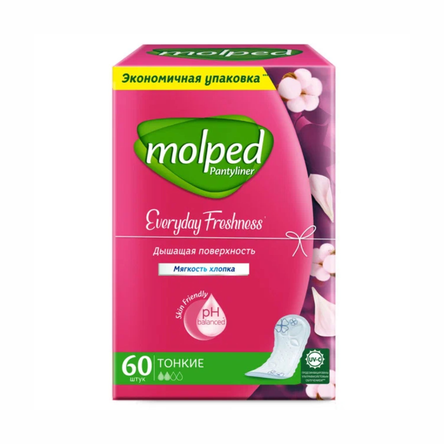 Прокладки ежедневные Molped Freshness 60шт. 5096198
