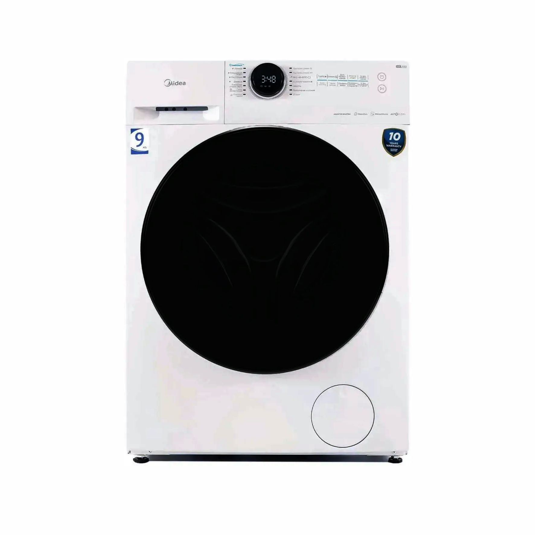 Стиральная машина 9кг Midea MF200W90WB/W-C с дисплеем белая