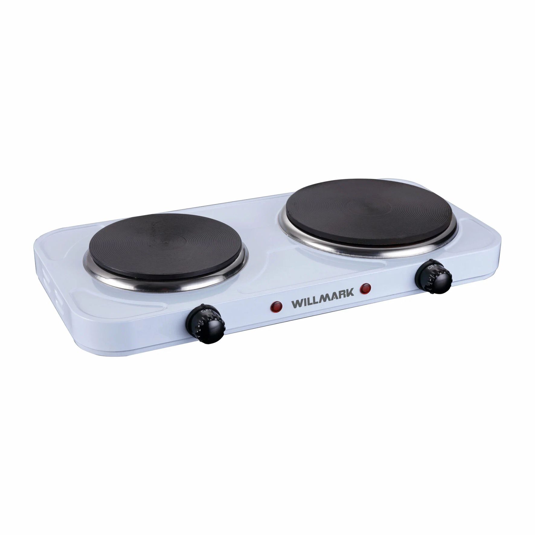 Плита настольная эл. 2-конф. блины, белая WILLMARK HS-215W