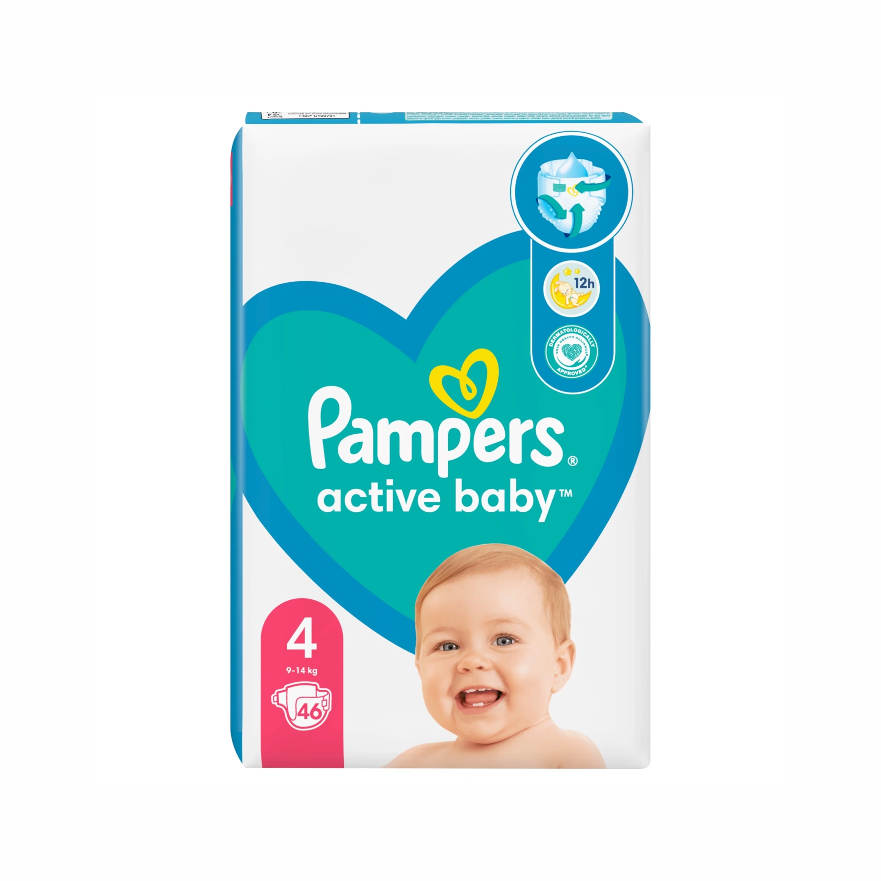 Подгузники-трусики Pampers Active Baby №4 (46 шт.)