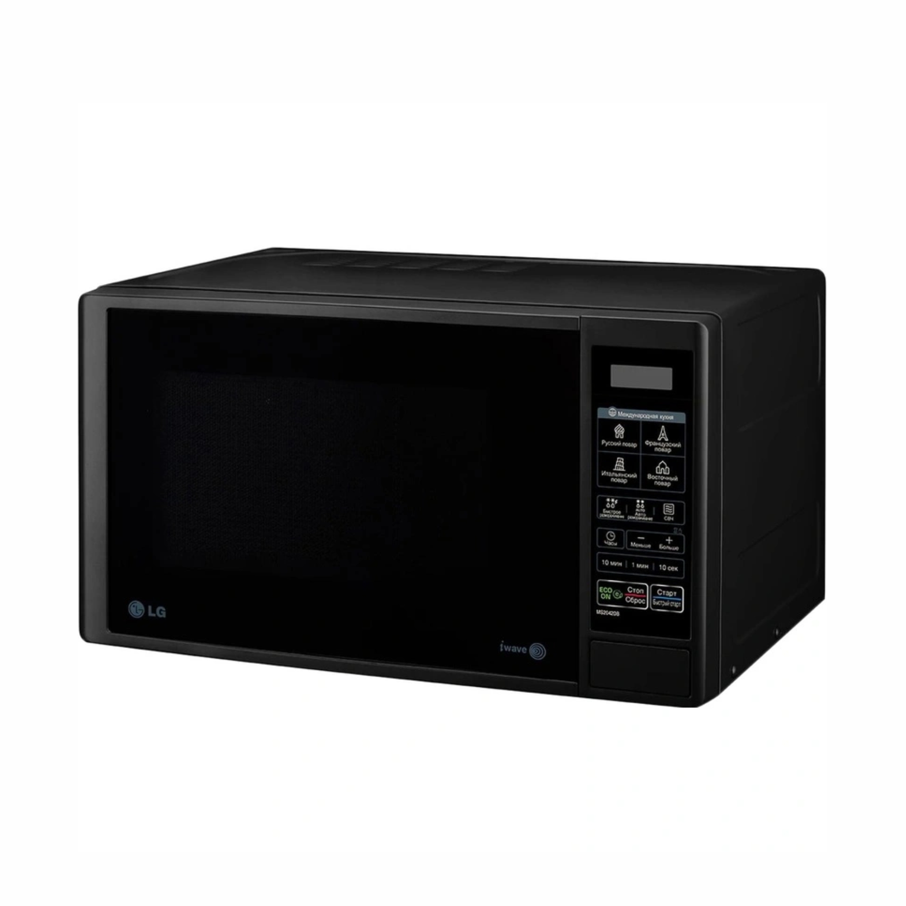 Печь микроволновая 20л черный LG MS2042DB соло