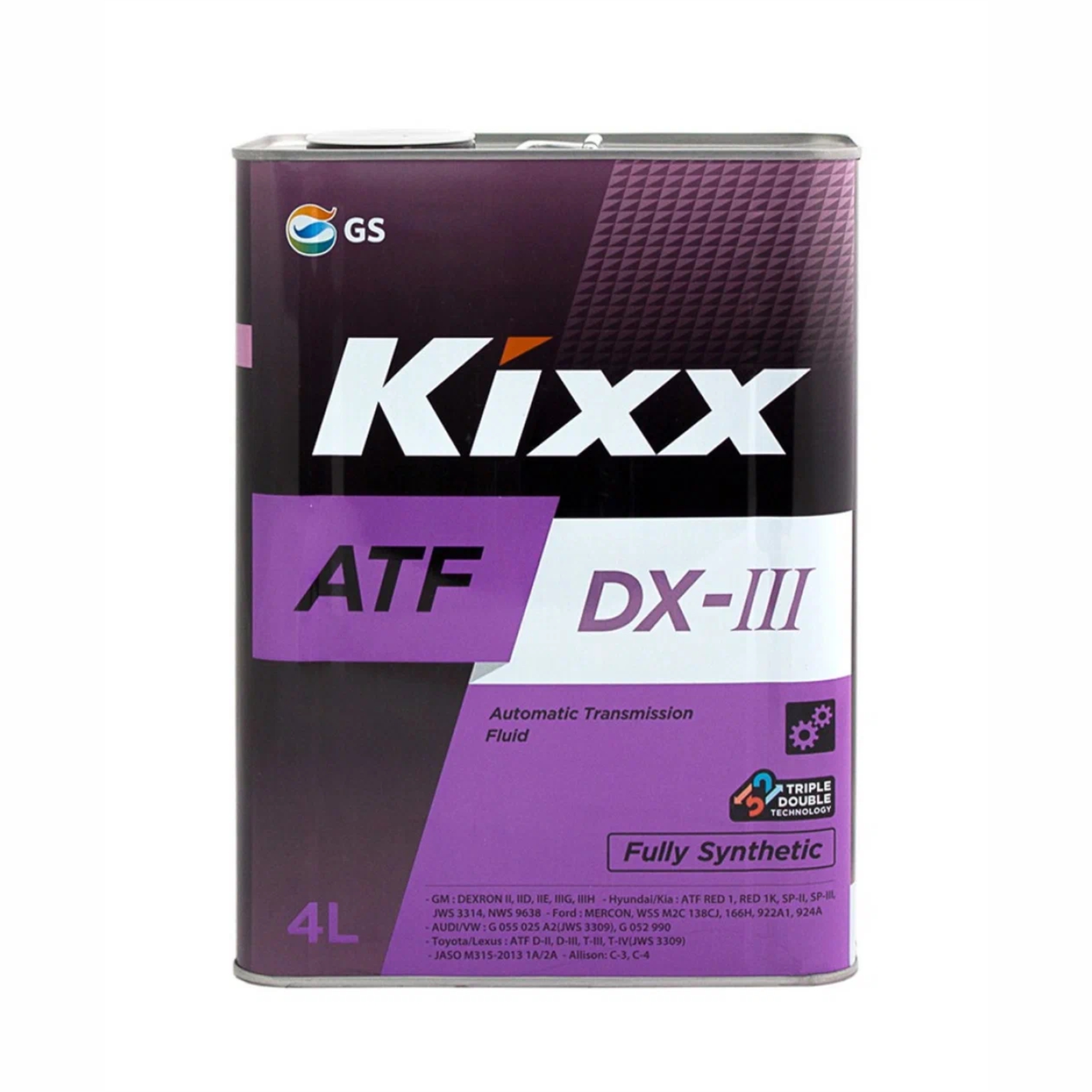 Масло трансмиссионное ATF DX-III, 4 л Kixx (синтетика)