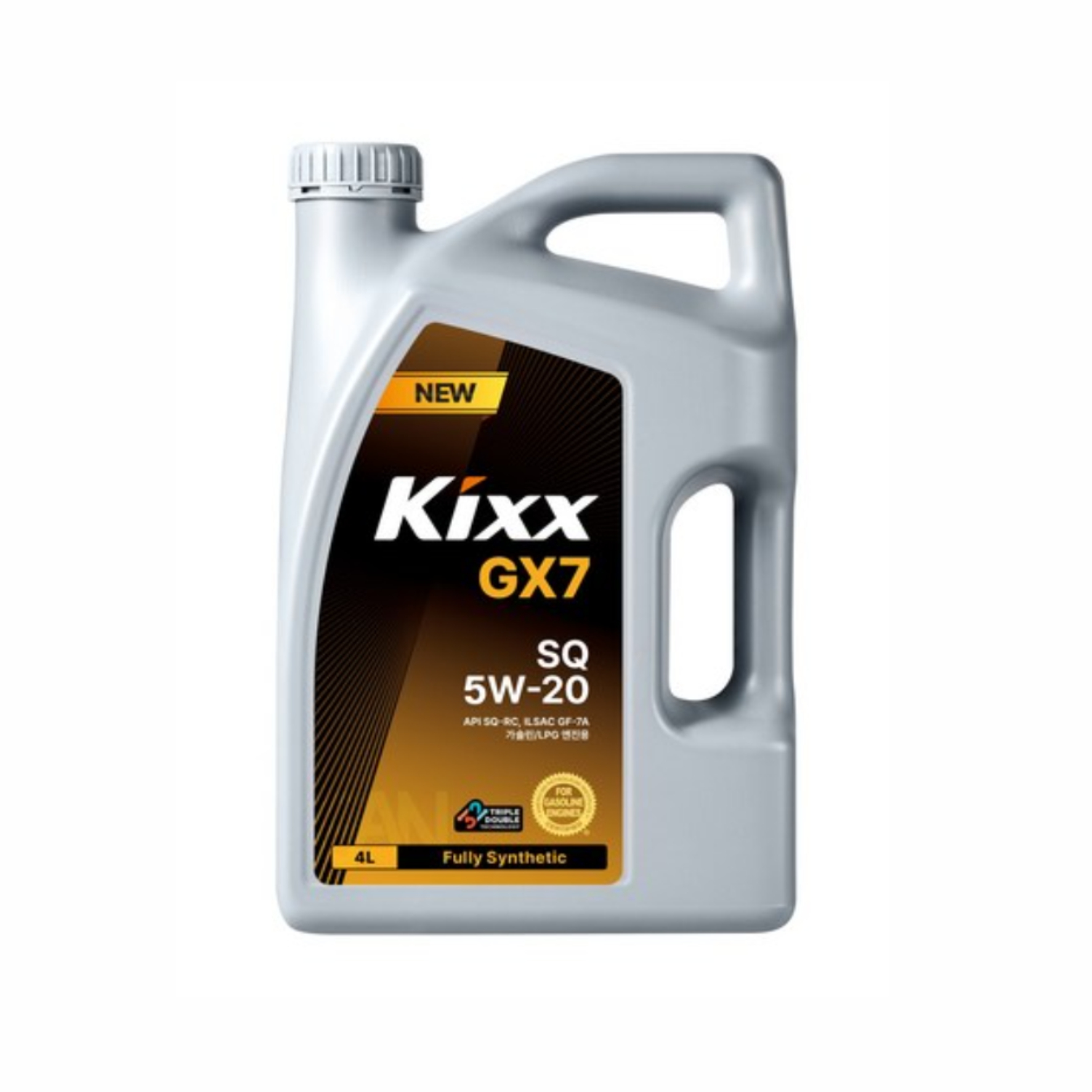 Масло моторное 5W-20, 4л (синтетика), Kixx GX7 SQ API SQ-RC, ILSAC GF-7A (бензин)