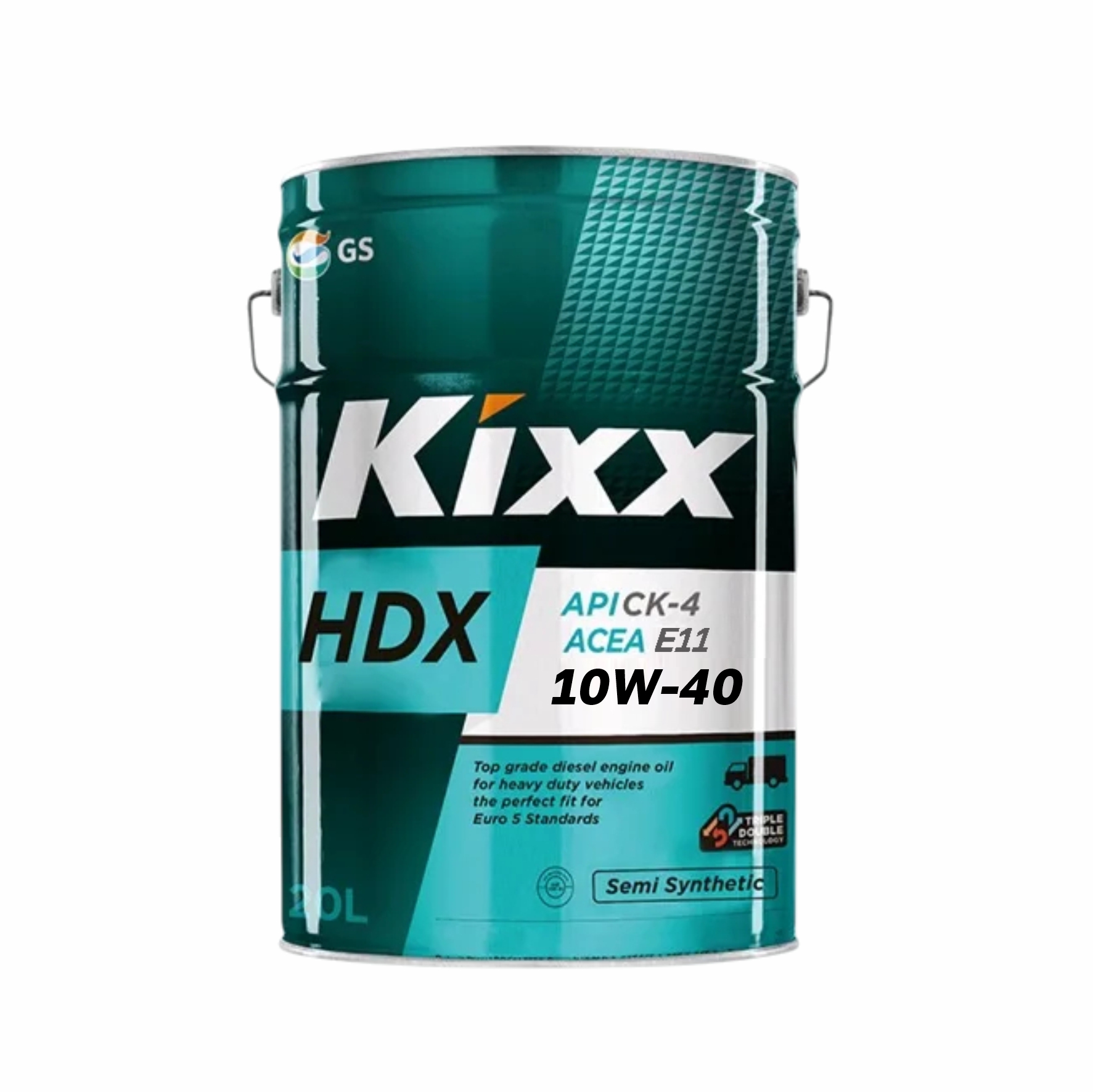 Масло моторное 10W-40, 4л (п/синт), Kixx HDX CK-4/E11 (дизель)