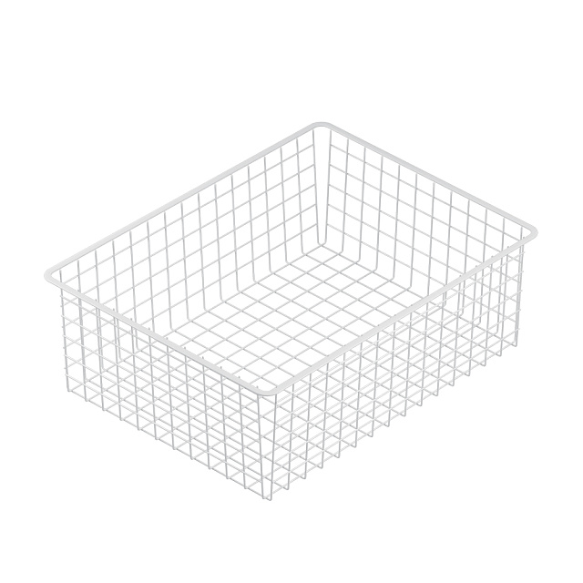 Корзина проволочная Larvij, 555x185x410 мм, белый, L9530WH(N)