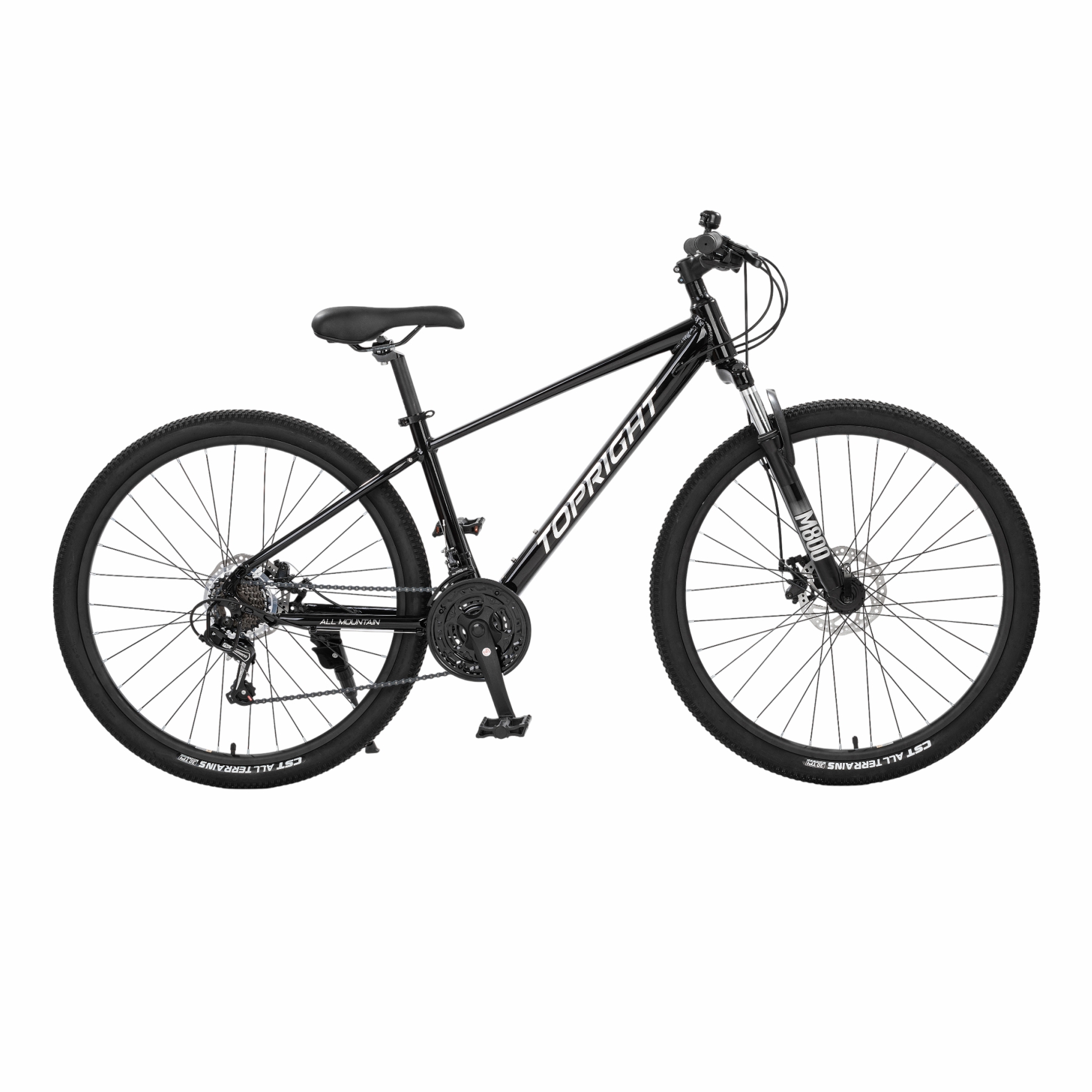 Велосипед 27.5" M800 для взрослых, черный, нагр. до 120 кг, 21 скорость, рама 15.4"