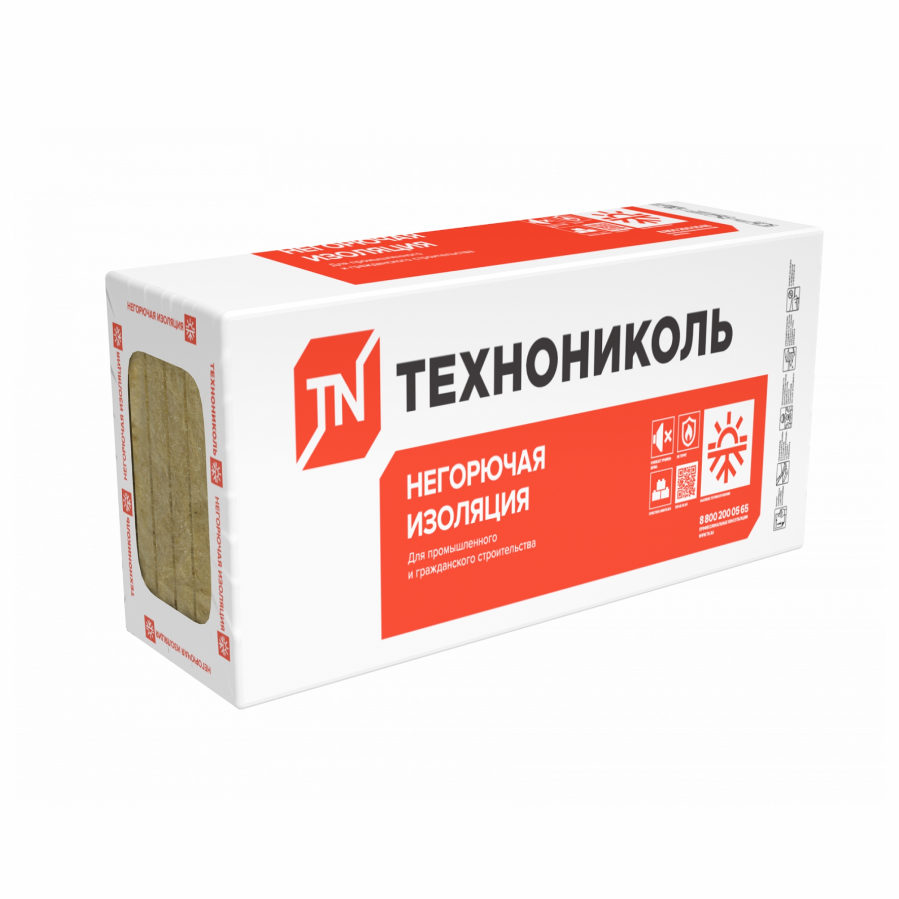 Каменная вата Технофас (ТН), 1200х600х50мм (6 шт, 4,32м2) 1/32, (красн. упак.)