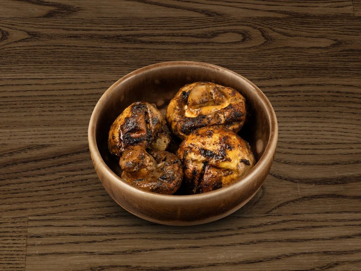 Шампиньоны на мангале