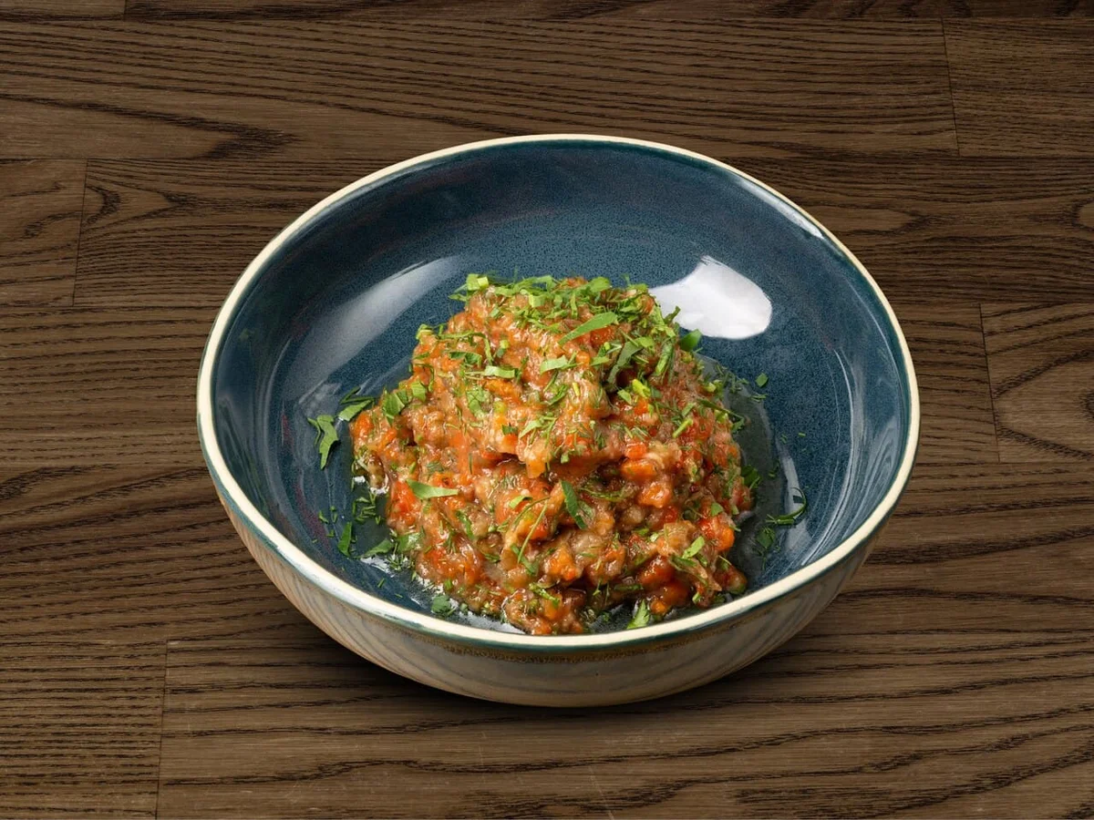 Салат Мангал из запеченых на мангале овощей