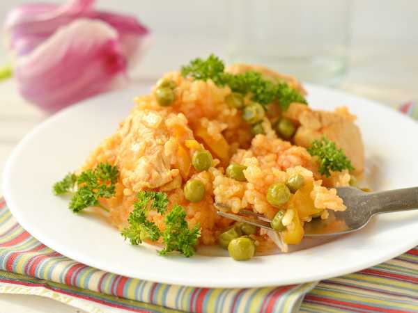 Паэлья с курицей