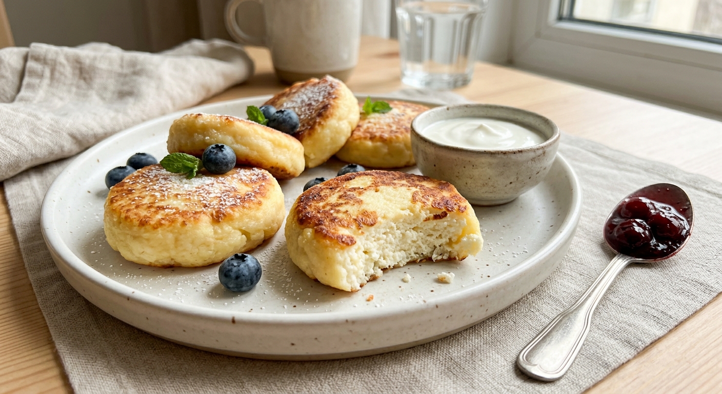 Запечённые сырники с ванилью в режиме Bake