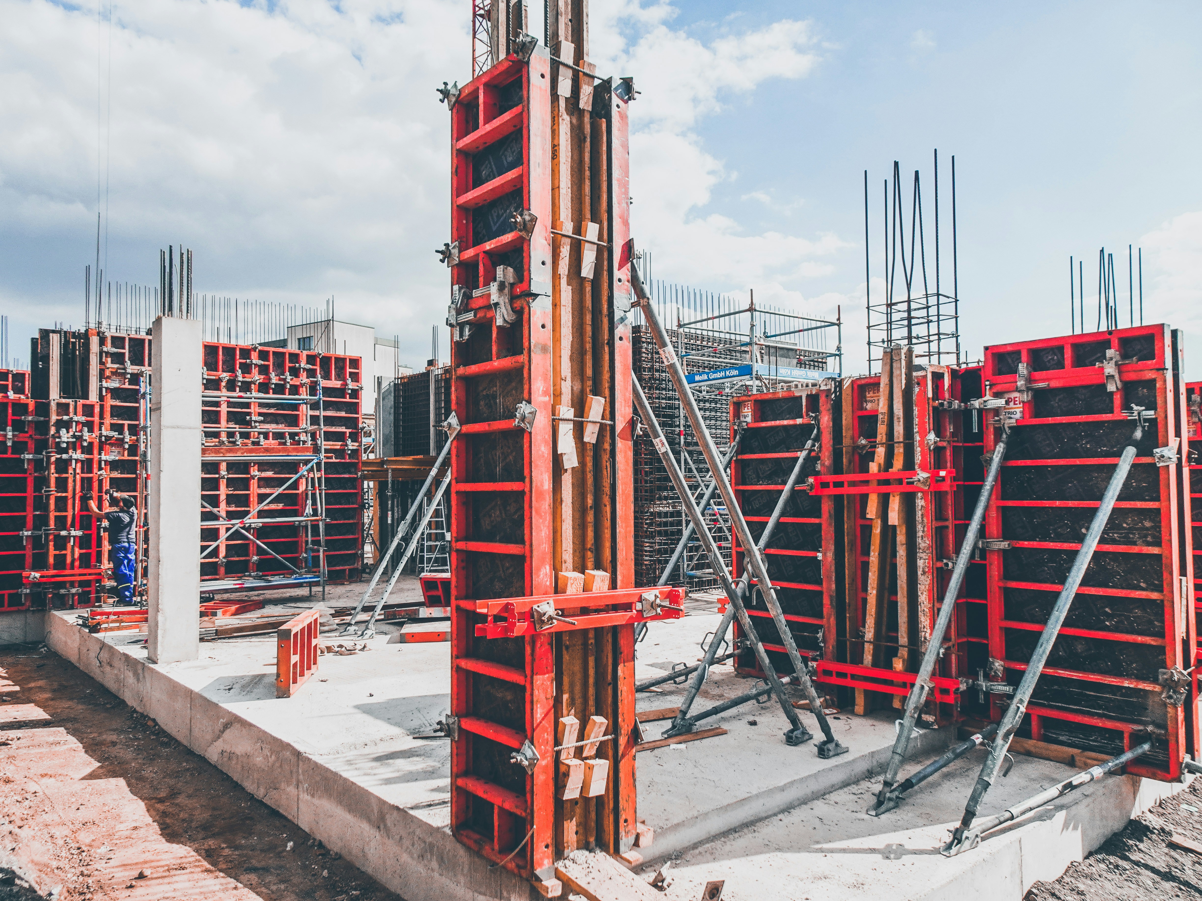 Modern construction project