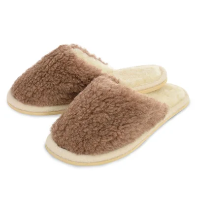 Тапочки из овечьей шерсти