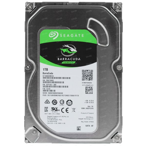 1 TB Seagate BarraCuda Hard Drive [ST1000DM010]