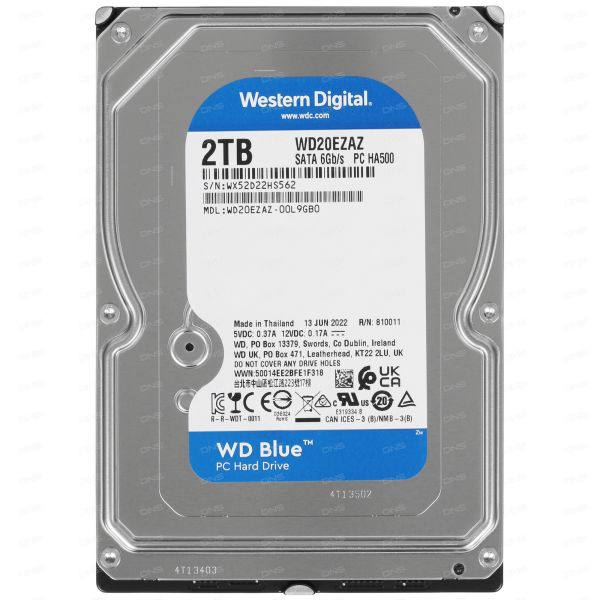2TB WD Blue Hard Drive [WD20EZAZ]