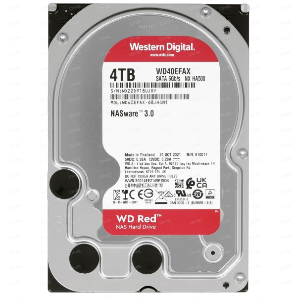 4 TB WD Red IntelliPower Hard Drive [WD40EFAX]