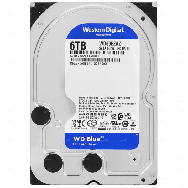 6TB WD Blue Hard Drive [WD60EZAZ]
