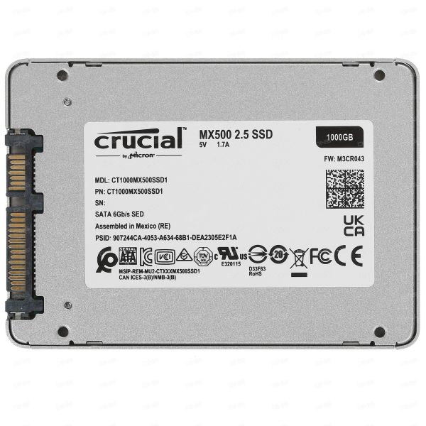 1000 GB 2.5" SATA drive Crucial MX500 [CT1000MX500SSD1]