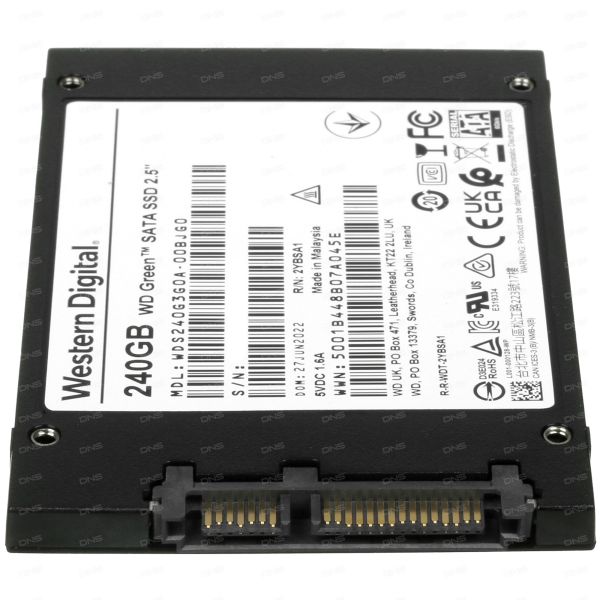 240 GB 2.5" SATA drive WD Green [WDS240G3G0A]