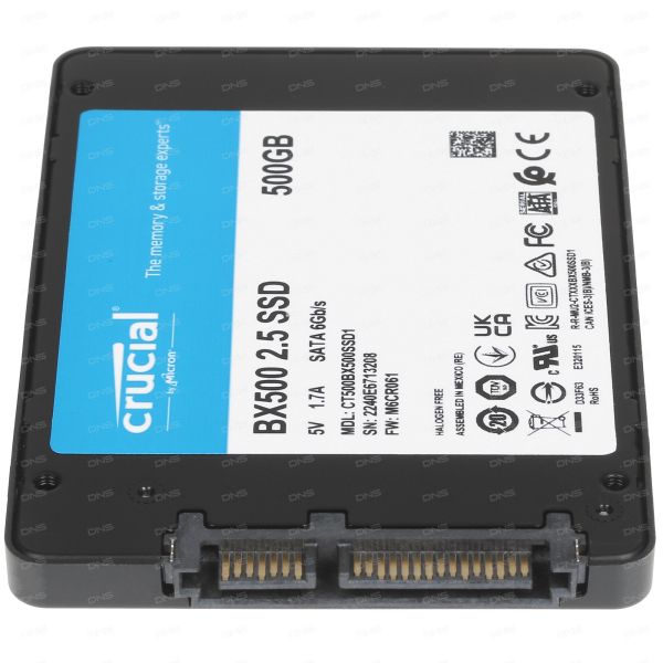 500 GB 2.5" SATA drive Crucial BX500 [CT500BX500SSD1]