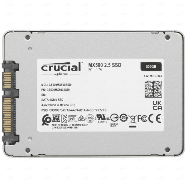 500 GB 2.5" SATA drive Crucial MX500 [CT500MX500SSD1]