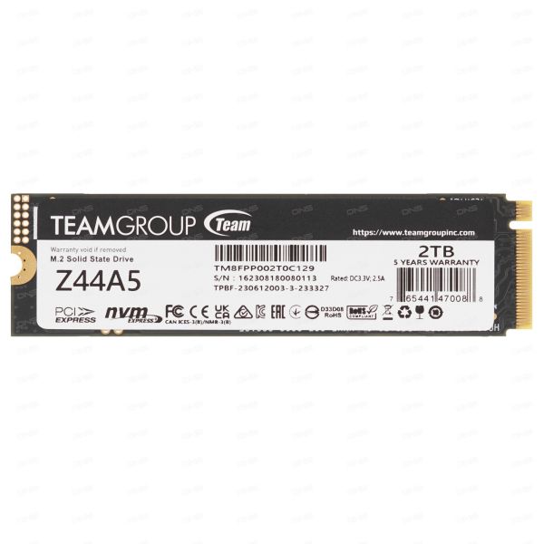 2000 GB SSD M.2 drive Team Group Z44A5 [TM8FPP002T0C129]