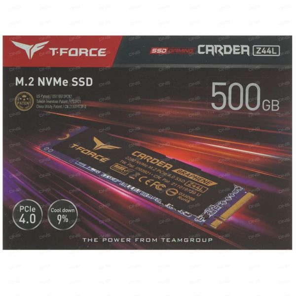 500 GB SSD M.2 drive Team Group T-FORCE CARDEA Z44L [TM8FPL500G0C127]